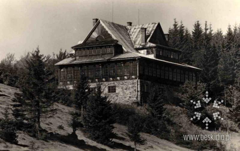 Tourists Mountain Shelter on Mount Stożek
